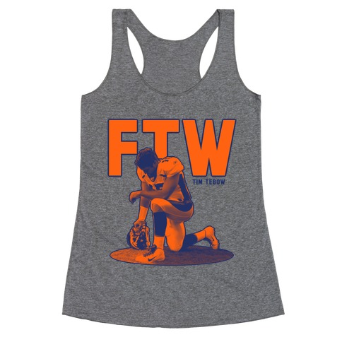 Tim Tebow For The Win! Racerback Tank Top