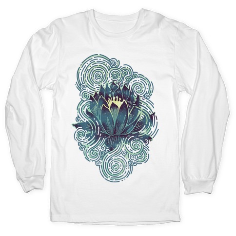 Lotus Flower Long Sleeve T-Shirts | LookHUMAN