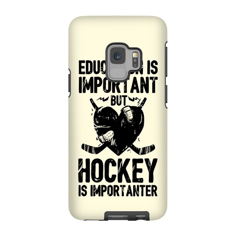 school is important but hockey is importanter