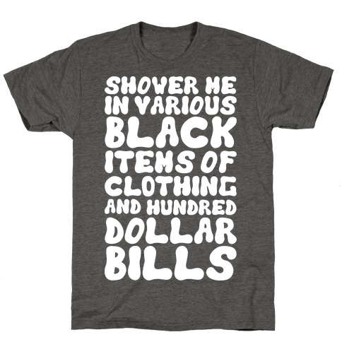 Various Black Items Of Clothing T-Shirt