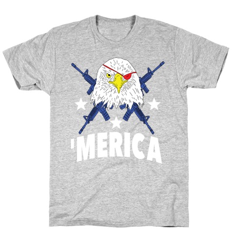 Bald Eagle Bearing Arms T-Shirt