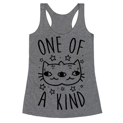One Of A Kind Cat Racerback Tank Top