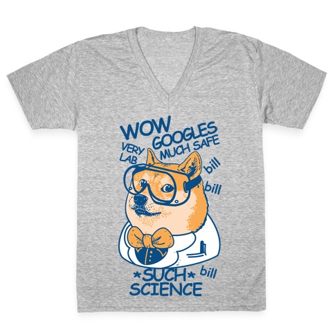 Science Doge V-Neck Tee Shirt
