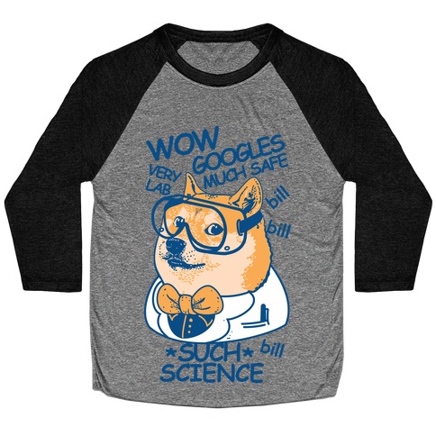 Science Doge Baseball Tee