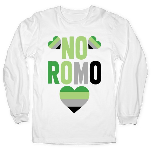 No Romo White Print T-Shirts