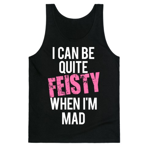 Feisty (White Ink) Tank Top