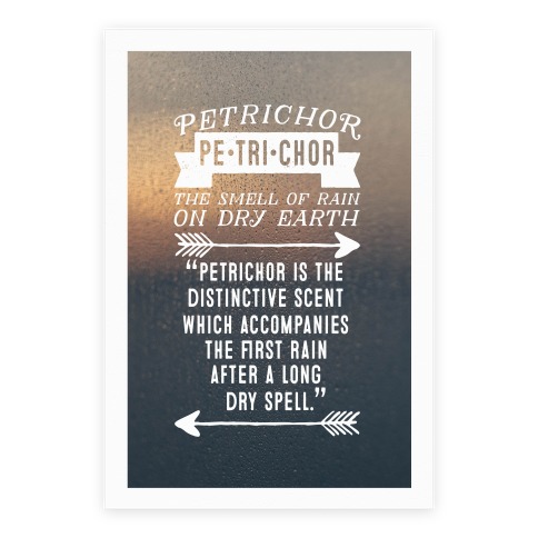 Petrichor Definition Poster