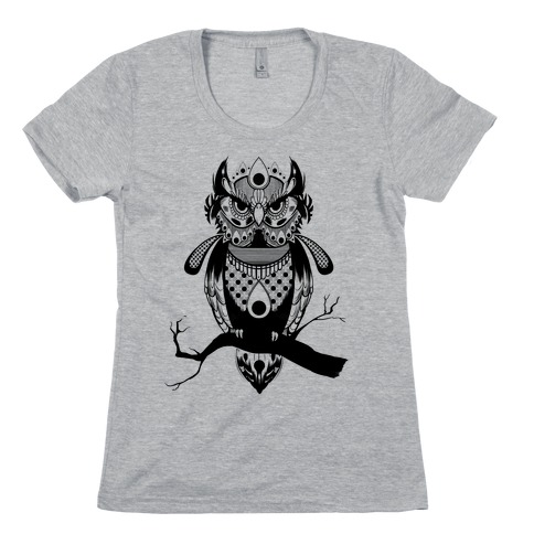 Patterned Owl Womens T-Shirt