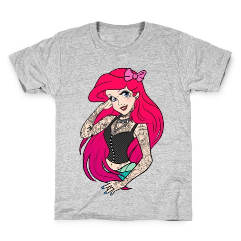 Punk Princess Mermaid Kids T-Shirt