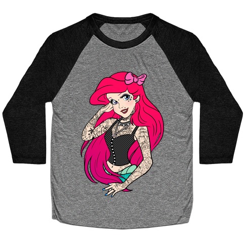 Punk Princess Mermaid Baseball Tee
