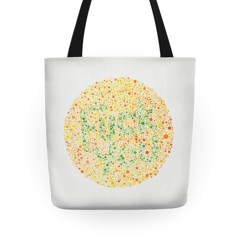 Color Blind Test ( F*** You) Tote Tote