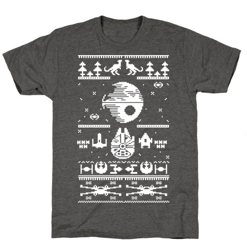 Scifi Spaceship Christmas T-Shirt