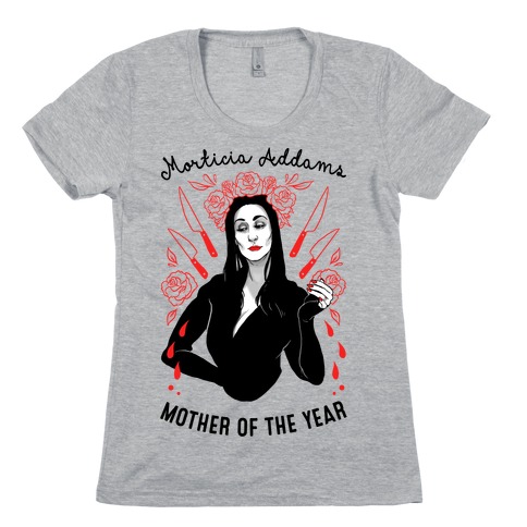 Morticia Addams Mother of the Year Womens T-Shirt