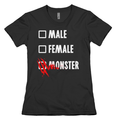 Male Female Monster Womens T-Shirt