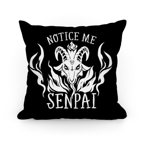 Notice Me Senpai! (Baphomet) Pillow