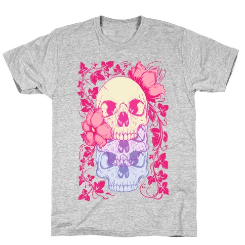 Skull of Vines and Flowers T-Shirt
