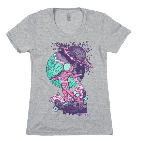 The Fool in Space Womens T-Shirt