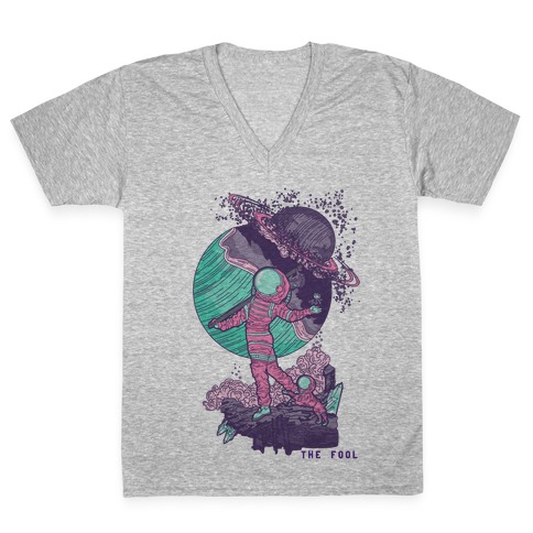 The Fool in Space V-Neck Tee Shirt