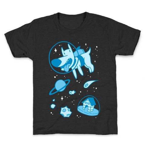 Blast Off Space Dog Kids T-Shirt