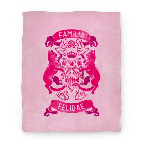 Cat Family Crest: Familia Felidae Blanket