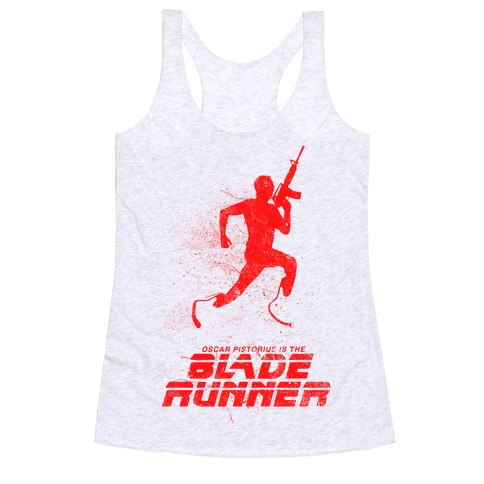 Blade Runner (As Demonstrated With Guns) Racerback Tank Top