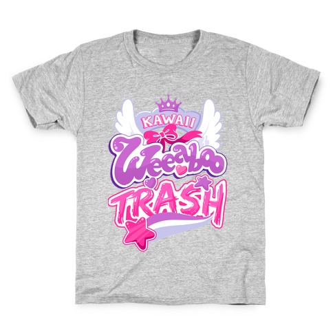 Kawaii Weeaboo Trash Anime Logo Kids T-Shirt