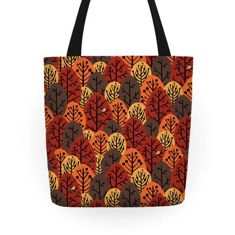 Fall Trees Pattern - Tote Bag - HUMAN