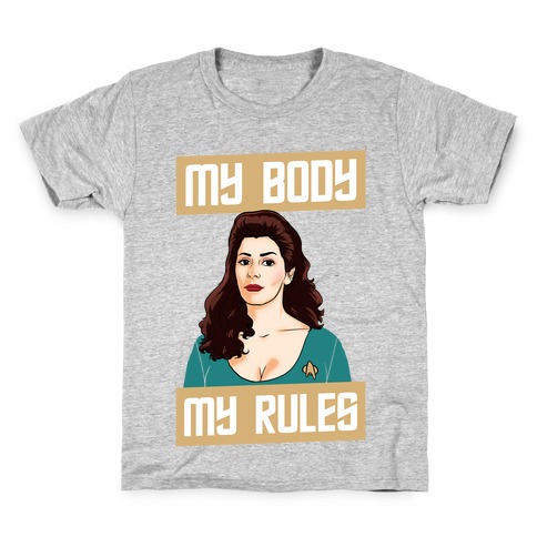 My Body My Rules (troi) Kids T-Shirt