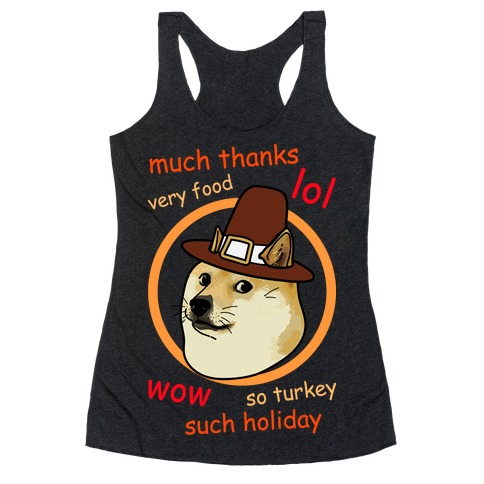 Doge Thanksgiving Racerback Tank Top