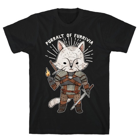 The Whisker Purralt Of Furrivia Cat Parody T-Shirt