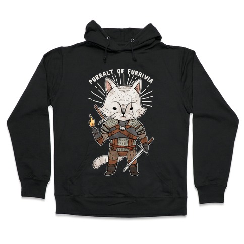The Whisker Purralt Of Furrivia Cat Parody Hooded Sweatshirt