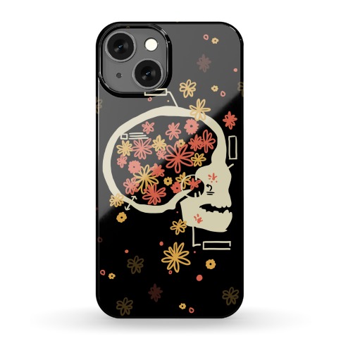 Terminal Daydream Flower Skull Phone Case