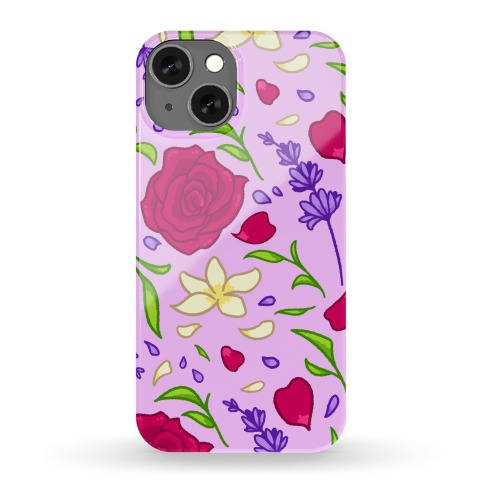 Tea Leaves And Flowers Pattern Phone Case