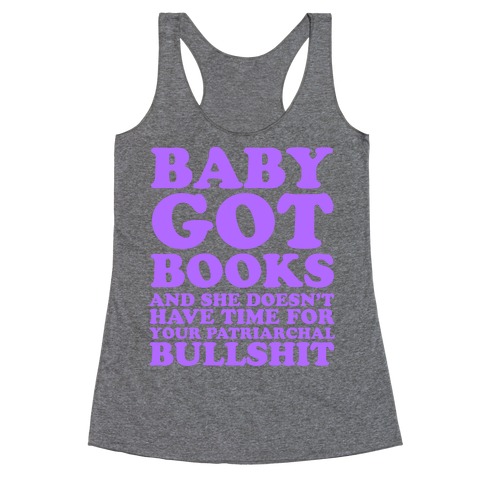 Baby Got Books Racerback Tank Top