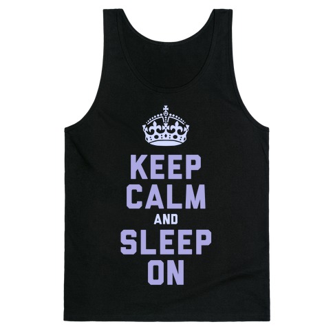 Keep Calm and Sleep On (Purple) Tank Top