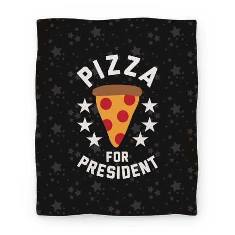 Pizza For President Blankets