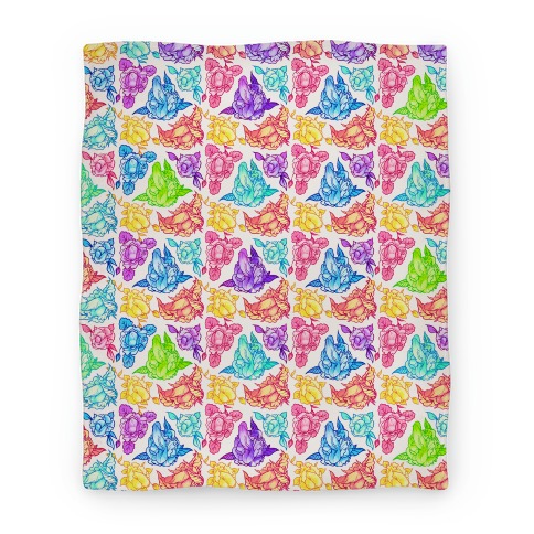 Rainbow Penis Pattern Blanket