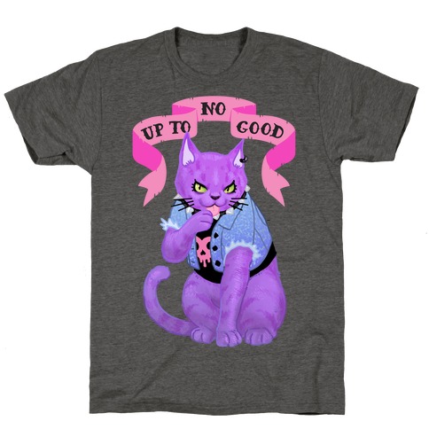 Up to No Good Pastel Goth Kitty T-Shirt