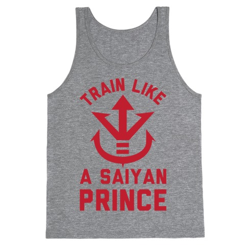 Train Like A Saiyan Prince Tank Top