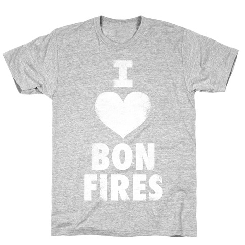 I Heart Bonfires (White Ink) T-Shirt