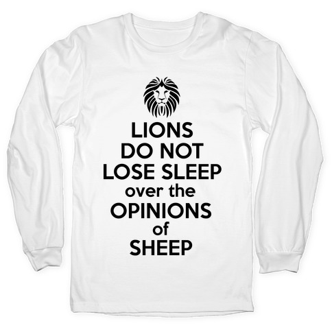 Lions Not Sheep OG Tee Shirt T-Shirt with Premium Quality Cotton Poly for Women’s