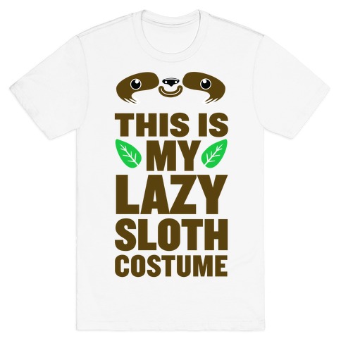 Lazy Sloth Costume T-Shirt