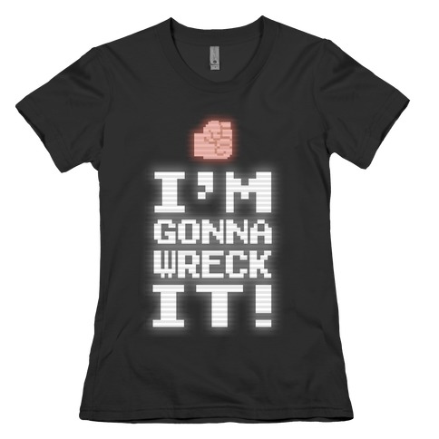 Wreck It! Retro Gaming Womens T-Shirt