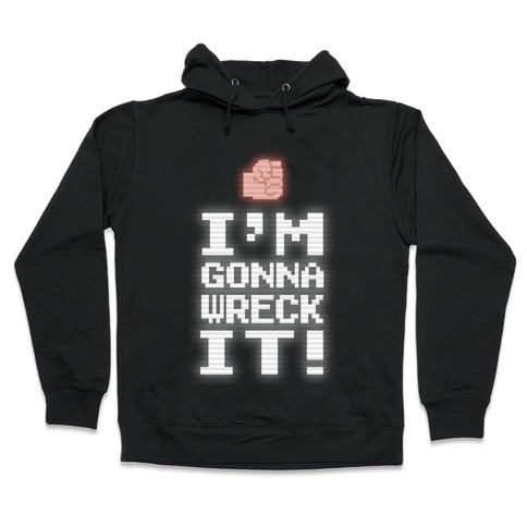 Wreck It! Retro Gaming Hooded Sweatshirt
