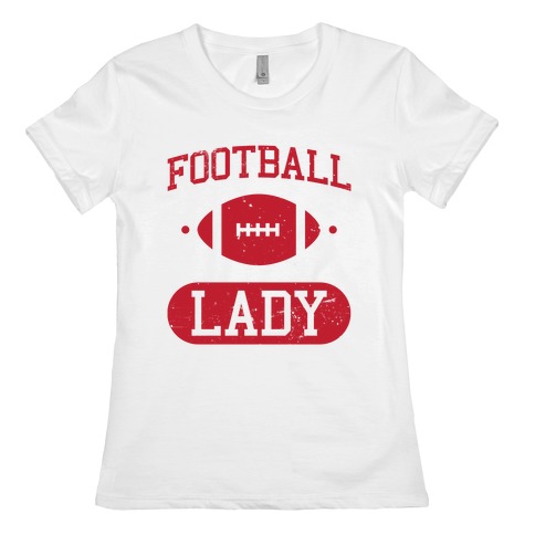 Football Lady Womens T-Shirt