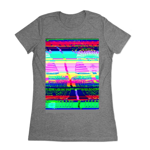 Glitch Art Womens T-Shirt