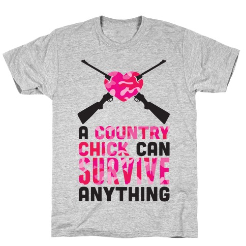 A Country Chick Can Survive Anything T-Shirt