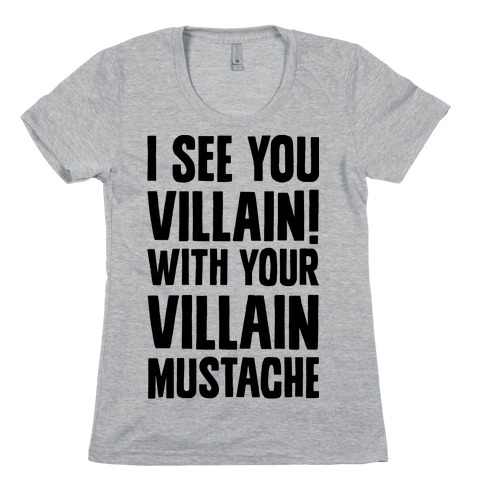 Villain Mustache T-Shirt | LookHUMAN