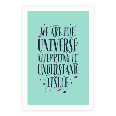 We Are The Universe Attempting to Understand Itself Poster