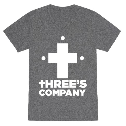 Three's Company V-Neck Tee Shirt